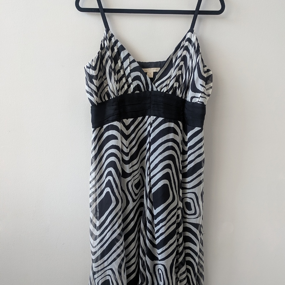 Silk spaghetti-strap dress